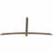 Ekena Millwork Bellingham Smooth Timber Gable Bracket, Douglas Fir, 84"W x 38"H x 1 1/2"D x 3 1/2"F, 11/12 Pitch GBW084X38X0204BEL00SDF - alternate 2
